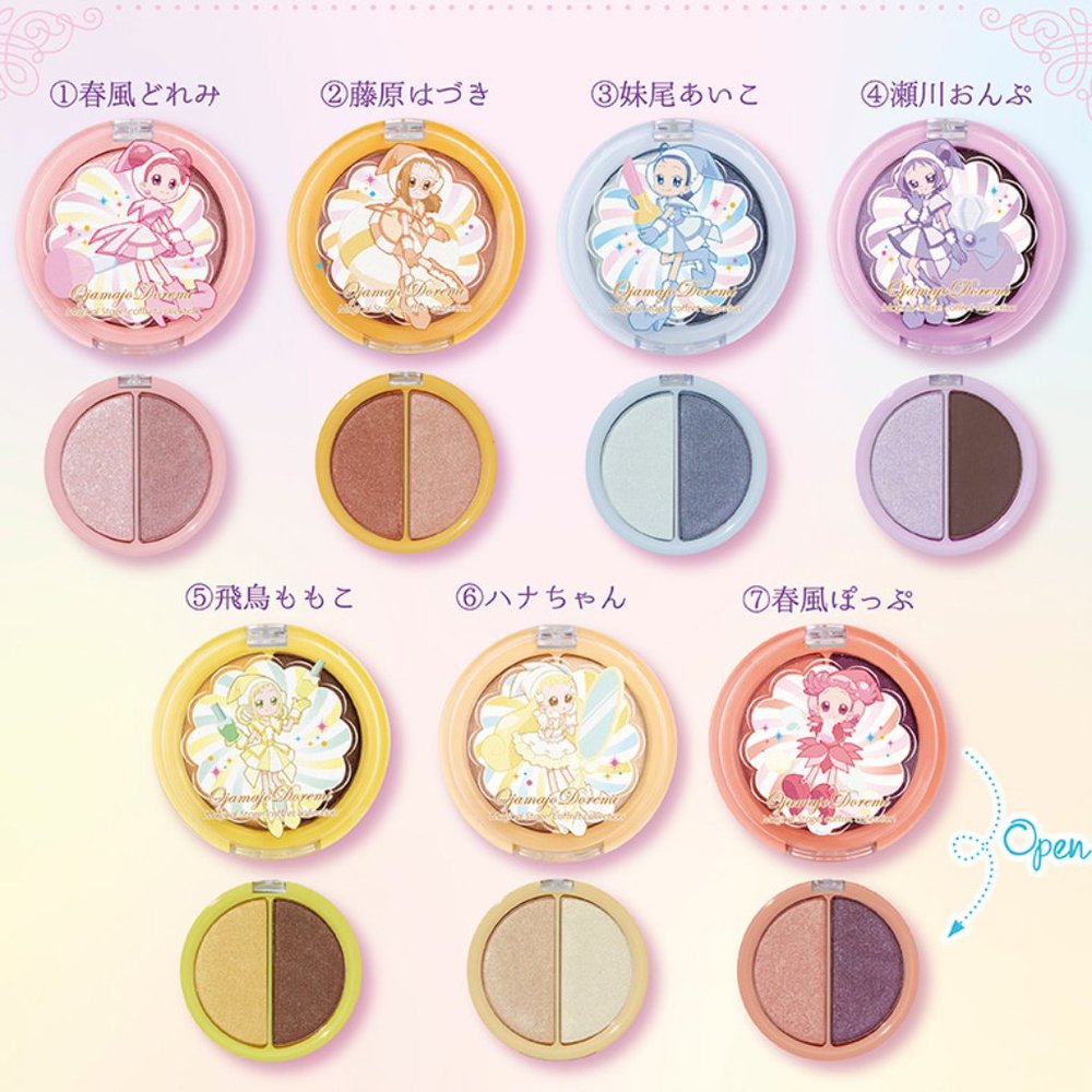 Ojamajo Doremi Dual Color Eyeshadow Full Set of 7